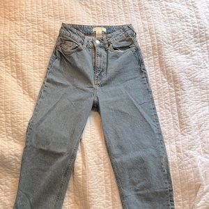 light blue H&M high rise jeans size 2